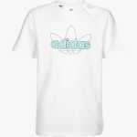 Adidas Youths Trefoil Logo Short Sleeve Tee White - 15-16