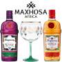 Gin X Maxhosa Limited Edition Copa Glass - 1 X Blackcurrant Royal / 1 X Flor De Sevilla