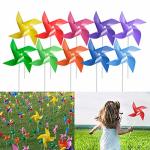 Tsocent 100 Pcs Pinwheels 10 Mixed Colors Toy Wind Spinners And Party Favors Gifts For Kids Outdoor Decorational Pinwheels For Y