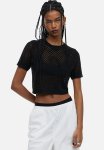 Hole-knit Top - Black