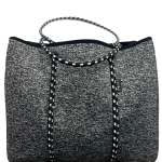 Neoprene Tote Bag Medium - Dark Static