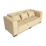 New Brussels Fabric Beige 3 Piece Lounge Suite