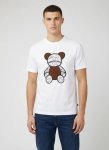 Ben Sherman Bs Fur Bear 260G White T-Shirt - XXL White