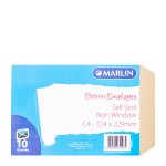 Marlin Envelopes C3 458X324MM Pocket Brown Simplistick Box 250