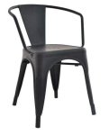 Metal Tolix Arm Chair - Red