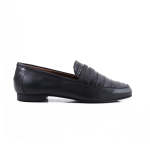 12587 Black - Black 9 Leather croc