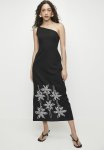 Superbalist Linen Look Asym Midi Dress - Black