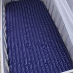 Cot Fitted Sheet Ocean Air Balloon Herringbone