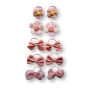 Girls Bow & Flower Hair Ties - 10 Pieces