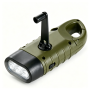 Hand Crank Flashlight - Push Button Type - Camping Emergency Lighting
