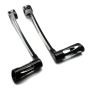 Mzs Motorcycle Heel Toe Gear Shift Lever 1986-2024 Touring Front Rear Shifter Pegs Levers Arms Black Compatible With Electra Str