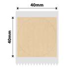NB748 - - K2 K3 - 40X40MM - 740 Kraft Round Labels