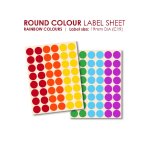 Redfern C19 Labels-rainbow Colors 288