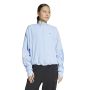 Adidas Women's Hyperglam Oversized Windbreaker - Glow Blue/blue Fusion