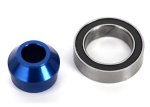 – Bearing Adapter 6061-T6 Aluminum Blue-anodized 1 10X15X4MM Ball Bearing 1 For Slipper Shaft