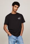 Tommy Hilfiger Tjm Reg Signature Print Tee Ext - Black