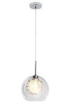 Pendant Polished Chrome With Clear Glass