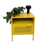 Luigi Metal Bedside Table Cabinet - Abruzzo Green