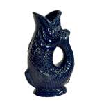 Blue Koi Fish Jug Vase