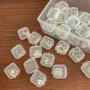 40PCS Jewelry Storage Box MINI Transparent Plastic Storage Box For Necklaces Bracelets Rings Earrings Storage