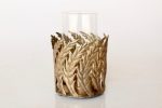 Gold Fern Leaf Candle Holder – 19X12CM