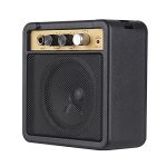Trjgtas MINI Guitar Amplifier Amp Speaker 5W With 6.35MM Input 1 4 Inch Headphone Output Supports Volume Tone Adjustment