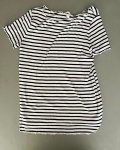 H&m Black And White Striped Maternity Top Large