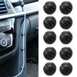 10PCS Car Dashboard Phone Charger Cable Manager Hook Headphone Line Organizer Clasp Clamp Holder Auto Interior Accessories