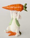 Bunny Holding Carrot 19X14CM