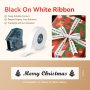 NB721 - - N1 - Satin Ribbon Set Package - 14MMX5.1M - Black On White