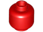 Parts Minifigure- Head Plain - Hollow Stud 3626C - Red