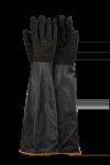 Black Industrial Chemical Unlined Rough Rubber Glove – 55CM G036
