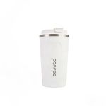 Stainless Steel Insulated Coffee Mug With Spoon And Lid For Office Travel