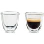De'Longhi Delonghi Espresso Double Wall Glasses Set Of 2 60ML