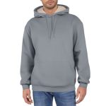 Grey Essentials Hoodie Heavy Thick Fleece Lined Winter Hoodie Windproof Warm Athletic Sweatshirts Pullover Pockets Hoodies For M