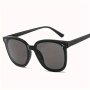 Three-point Glasses For Men And Women Fashion All-match Anti Glare Sun Shades Black Frame