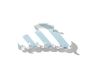 Women's Candy-colored Blue And White Striped Acetate Hair Claw