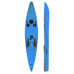 Bamba Fishing Kayak With Rod Holders - Blue
