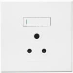 1X16A Single Socket Outlet 100X100MM - Colour Options - Titanium