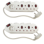 7WAYS Multiple Socket-outlets 16A/205V~ Max 3500W Pack Of 2