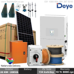 Deye 20KW Hybrid Inverter High-voltage 134 Kwh Solar Kit