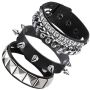 Stylish Multi-layer Leather Wide Bracelet Riveted Punk Hip-hop