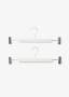 Manhattan White Wooden Skirt Hanger 2 Pack