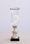 Nickel Black Hurricane Lamp 51X17CM