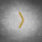 Arrow Sign D09 - Brushed Brass
