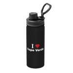 I Love Cape Verde Water Bottle 18OZ Leak-proof Stainless Steel Insulated Water Bottles For Sports Travel