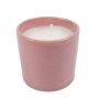 H&s - Candle In Glazed Stoneware Pot - 10X10CM - Rose