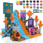 LIONFUNY150PCS Magnetic Blocks Magnetic Building Blocks Magnet Blocks For Kids Age 3-5 4-8 8-12 Stem Sensory Educational Magnet