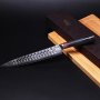 Tuo Cutlery 9 Inch Bread Knife - Japanese AUS-10D Damascus Steel - Serrated Slicing Knife With Ergonomic G10 Handle - Ring-d Series
