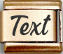 9MM Engraved Name/word Italian Charm Matte Gold Discontinued